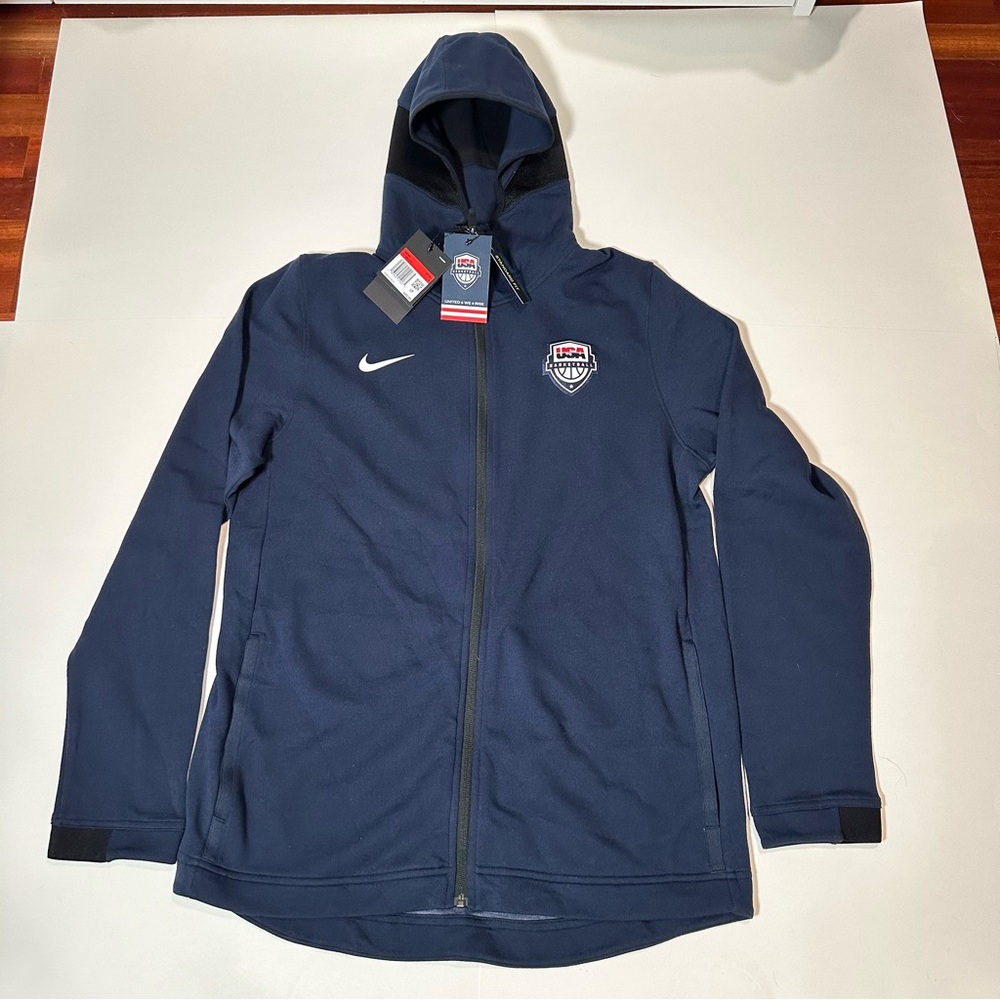 Nike USA Basketball Dri-FIT Full-Zip Hoodie – Navy | New With Tags | Men's